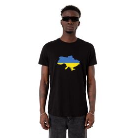 Tshirthane Euro 24 Ukraine Siyah Erkek T-shirt