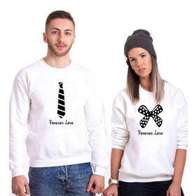 Tshirthane Forever Love 2'li Sevgili Sweatshirt