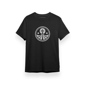 Tshirthane Foundation Logo Siyah Kısa Kol Erkek T-shirt