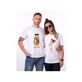 Tshirthane Fred Wilma Çakmaktaş Sevgili Kombinleri T-shirt Kombini