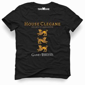 Tshirthane Game of Thrones House Celegane Siyah Erkek T-shirt