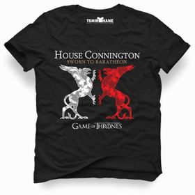 Tshirthane Game of Thrones House Connıngton Siyah Erkek T-shirt