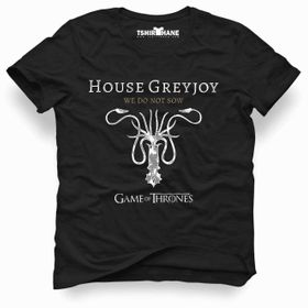 Tshirthane Game of Thrones House Greyjoy Siyah Erkek T-shirt