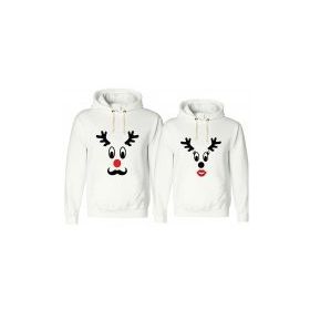Tshirthane Geyik 2'li Sevgili Sweatshirt