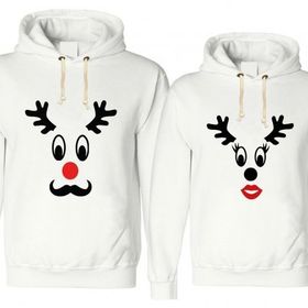 Tshirthane Geyik 2'li Sevgili Sweatshirt