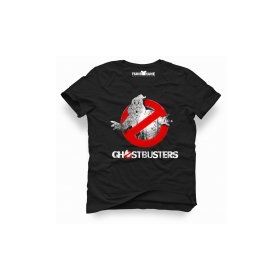 Tshirthane Ghostbusters Logo Black Siyah Erkek Tshirt