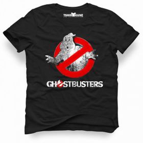 Tshirthane Ghostbusters Logo Black Siyah Erkek Tshirt