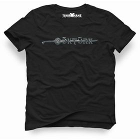 Tshirthane Göktürk Logo Siyah Erkek Tshirt