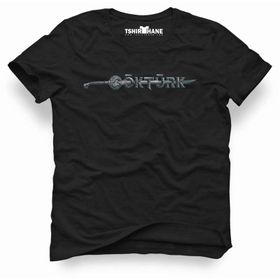 Tshirthane Göktürk Logo Siyah Erkek Tshirt