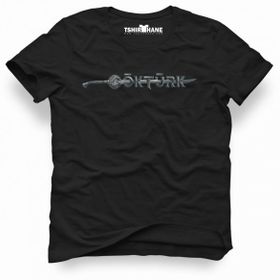 Tshirthane Göktürk Logo Siyah Erkek Tshirt