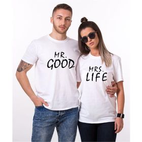Tshirthane Good Life 2'li Sevgili T-shirt