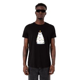 Tshirthane Grumpy Christmas Siyah Erkek T-shirt