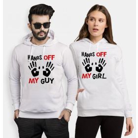 Tshirthane Hands Off Sevgili Kombinleri Sweatshirt Kombini
