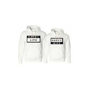 Tshirthane Happy Sevgili Kombinleri Sweatshirt Kombini