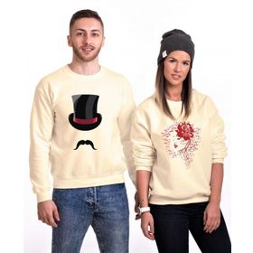 Tshirthane Her Beast His Beutiful Sevgili Kombinleri Sweatshirt Kombini
