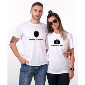 Tshirthane Her Tank His Healer 2'li Sevgili T-shirt
