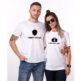 Tshirthane Her Tank His Healer 2'li Sevgili T-shirt
