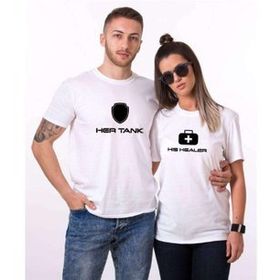 Tshirthane Her Tank His Healer 2'li Sevgili T-shirt