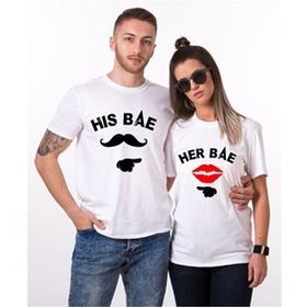 Tshirthane His Bae Her Bae 2'li Sevgili T-shirt