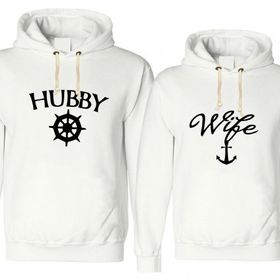 Tshirthane Hubby Wife 2 Sevgili Kombinleri T-shirt Kombini