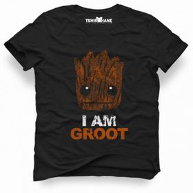 Tshirthane I Am Groot SiyahErkek Tshirt