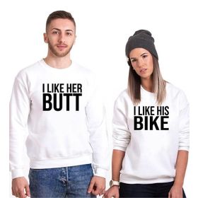 Tshirthane I Like 2'li Sevgili Sweatshirt