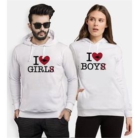 Tshirthane I love Boy Girl Sevgili Kombinleri Sweatshirt Kombini