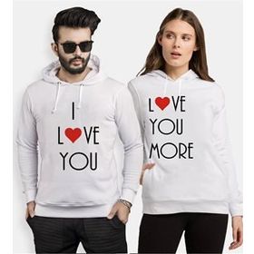 Tshirthane I Love You I Love More Sevgili Kombinleri Sweatshirt Kombini