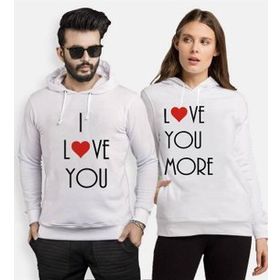 Tshirthane I Love You I Love More Sevgili Kombinleri Sweatshirt Kombini