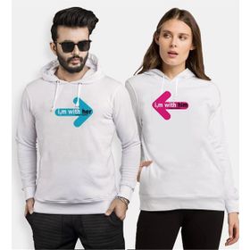 Tshirthane I m with tohether Sevgili Kombinleri Sweatshirt Kombini