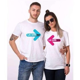 Tshirthane I m with tohether Sevgili Kombinleri Sweatshirt Kombini