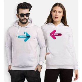 Tshirthane I m with tohether Sevgili Kombinleri Sweatshirt Kombini
