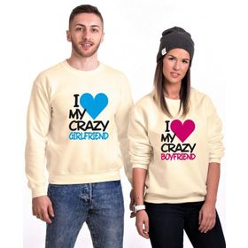 Tshirthane I My Crazy Boyfriend 2'li Sevgili Sweatshirt