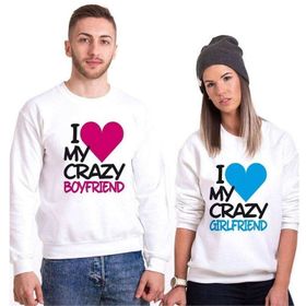 Tshirthane I My Crazy Boyfriend 2'li Sevgili Sweatshirt