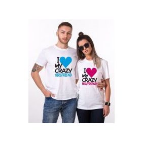 Tshirthane I My Crazy Boyfriend Sevgili Kombinleri T-shirt Kombini