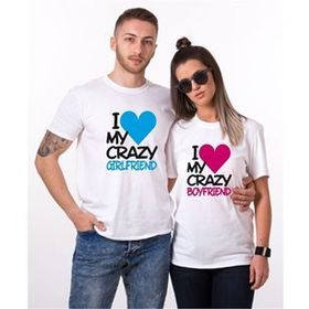 Tshirthane I My Crazy Boyfriend Sevgili Kombinleri T-shirt Kombini