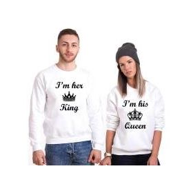 Tshirthane I'm Her King Queen Sevgili Kombinleri Sweatshirt Kombini