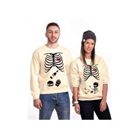 Tshirthane İskelet Bebek 2'li Sevgili Sweatshirt