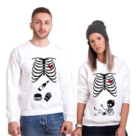 Tshirthane İskelet Bebek 2'li Sevgili Sweatshirt