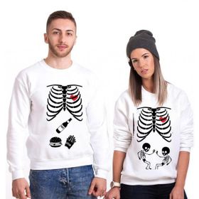 Tshirthane İskelet Bebek 2'li Sevgili Sweatshirt