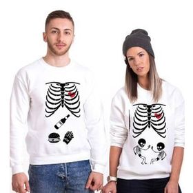 Tshirthane İskelet Bebek 2'li Sevgili Sweatshirt