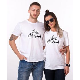Tshirthane Just Married Sevgili Kombinleri T-shirt Kombini