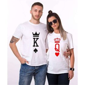 Tshirthane K Q King Queen Sevgili Kombinleri T-shirt Kombini