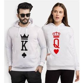 Tshirthane K Q King Queen Sevgili Kombinleri Uzunkollu Sweatshirt