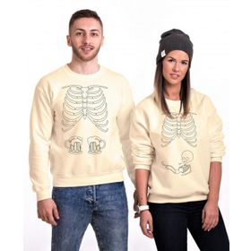 Tshirthane Kaburga İskelet Sevgili Kombinleri Sweatshirt Kombini