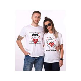 Tshirthane Kalbimin Hırsızı 2'li Sevgili T-shirt