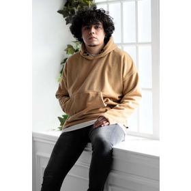 Tshirthane Kapşonlu Oversize Polar Erkek Kapüşonlu Sweatshirt