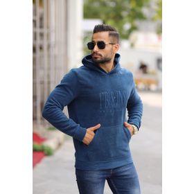 Tshirthane Kapşonlu Slimfit Polar Erkek Kapüşonlu Sweatshirt