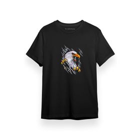 Tshirthane Kartal Pençesi Siyah Kısa Kol Erkek T-shirt
