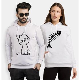 Tshirthane Kedi ve Balık Cat Fish Sevgili Kombinleri T-shirt Kombini